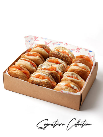 Smoked Salmon & Cream Cheese Platter - Plain & Seeded Beigels (12 Servings)